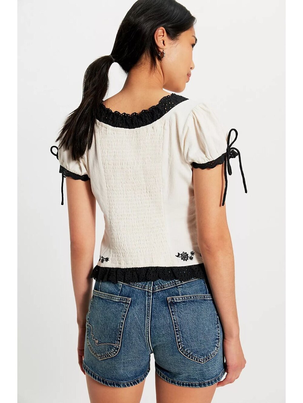 FREE PEOPLE Spencer Embroidered Blouse - Picture 2 of 5